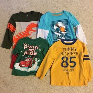 Lot of boys long sleeved tees, 5T